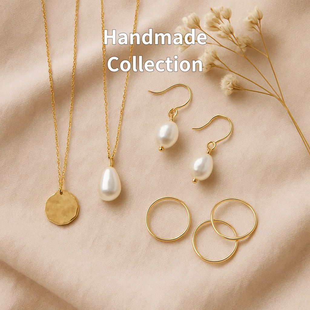 一つひとつ手作りのジュエリーコレクション