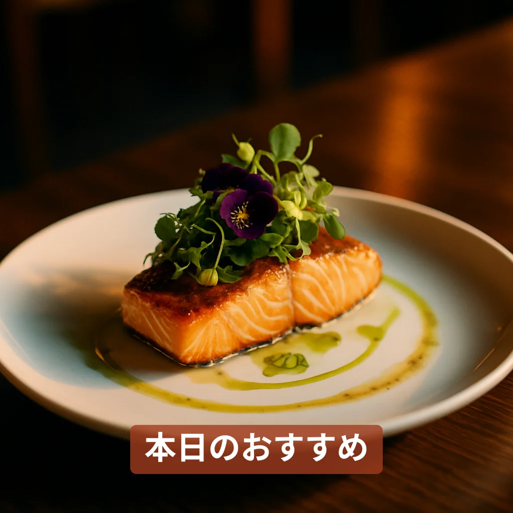 本日のシェフおすすめ。予約はプロフィールから