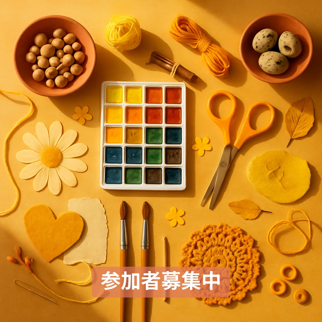 ハンドメイドワークショップ開催！参加者募集中